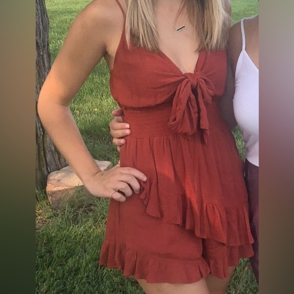 Rust Red Romper